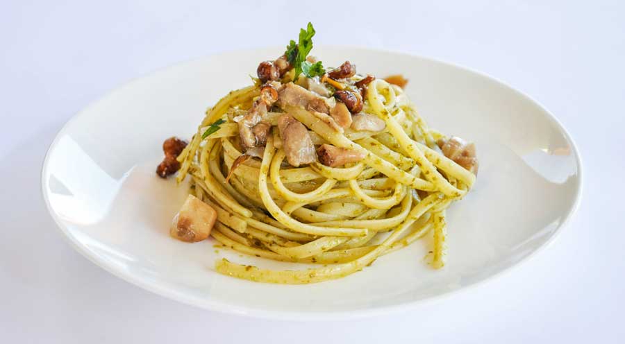 A plate of pasta from Iccara Italian Bistro
