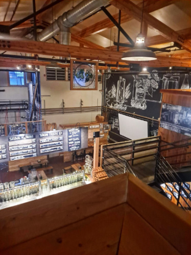 View from the inside of the Icicle Brewing Company
