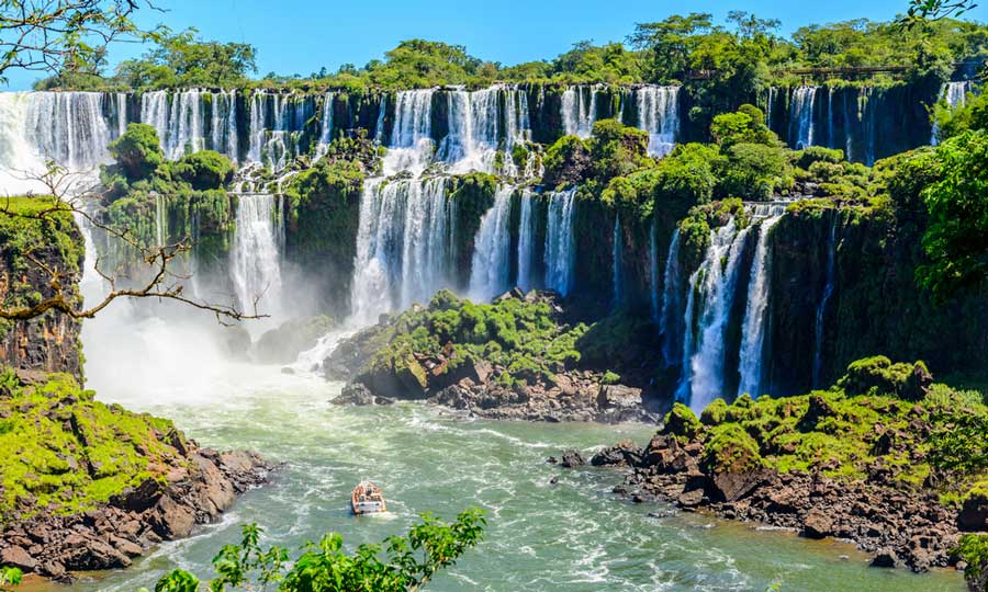 View the Iguazu Falls in Argentina