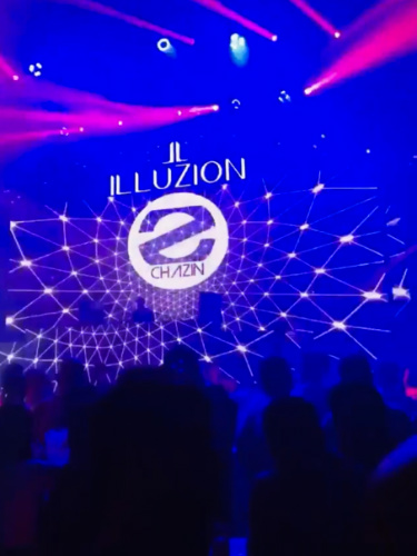 People partying inside the Illuzion nightclub