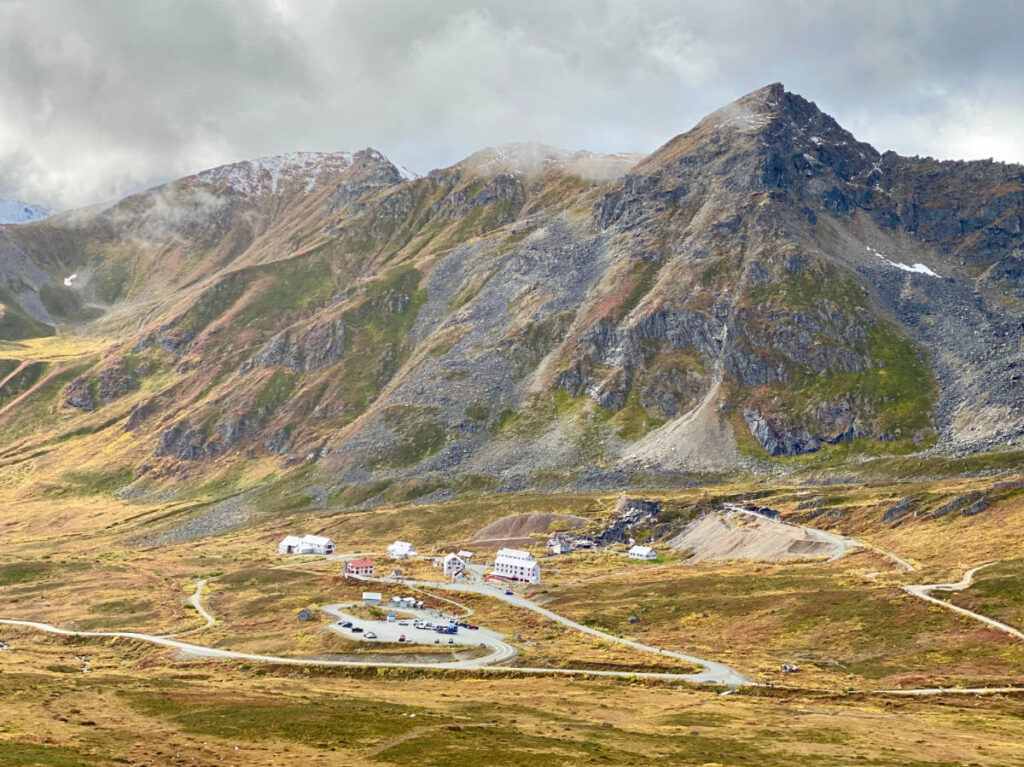 Overlooking view at the Independence Mine State Historical Park in Alaska