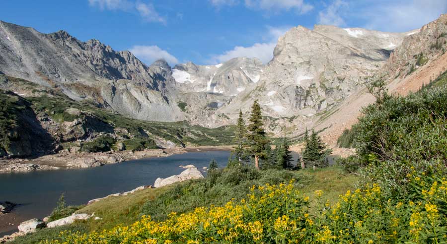 Scenic view from the Indian Peaks Wilderness