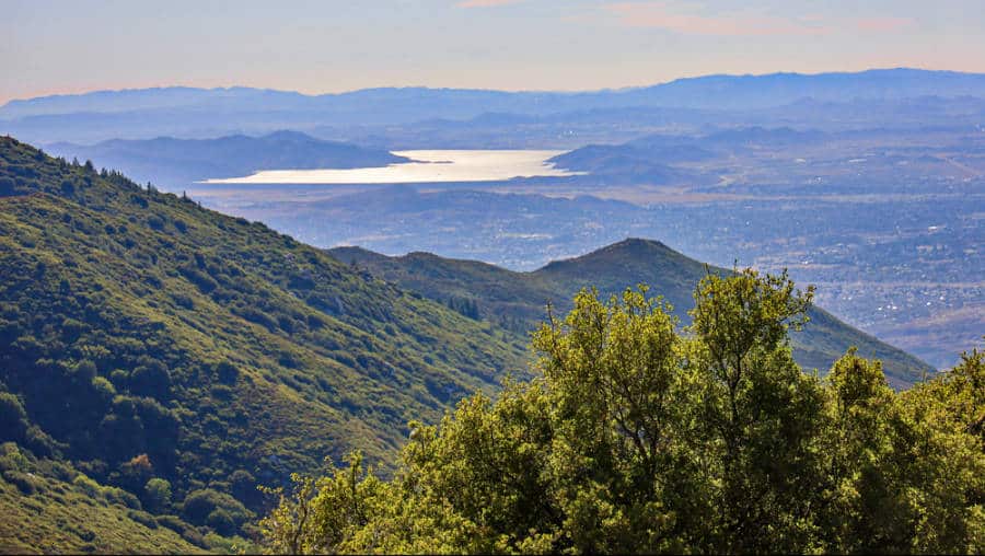 Aerial view of Indian Vista Scenic Overlook from Highway 243