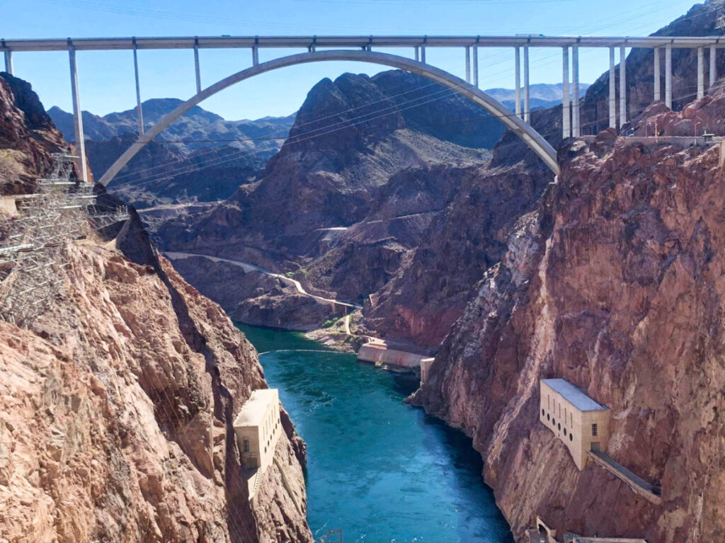 An infrastructure over The Hoover Dam