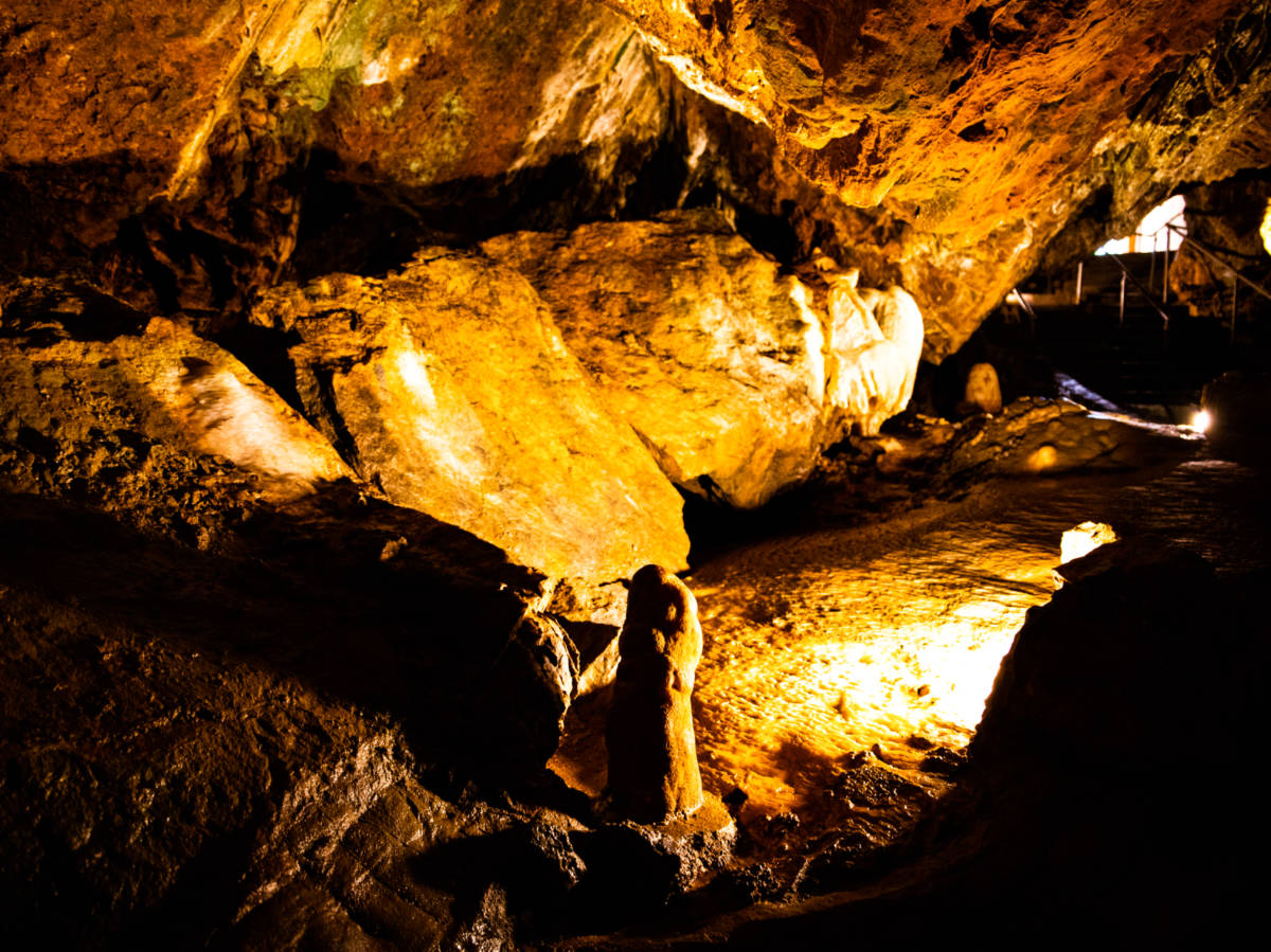 View inside the Crystal Cave