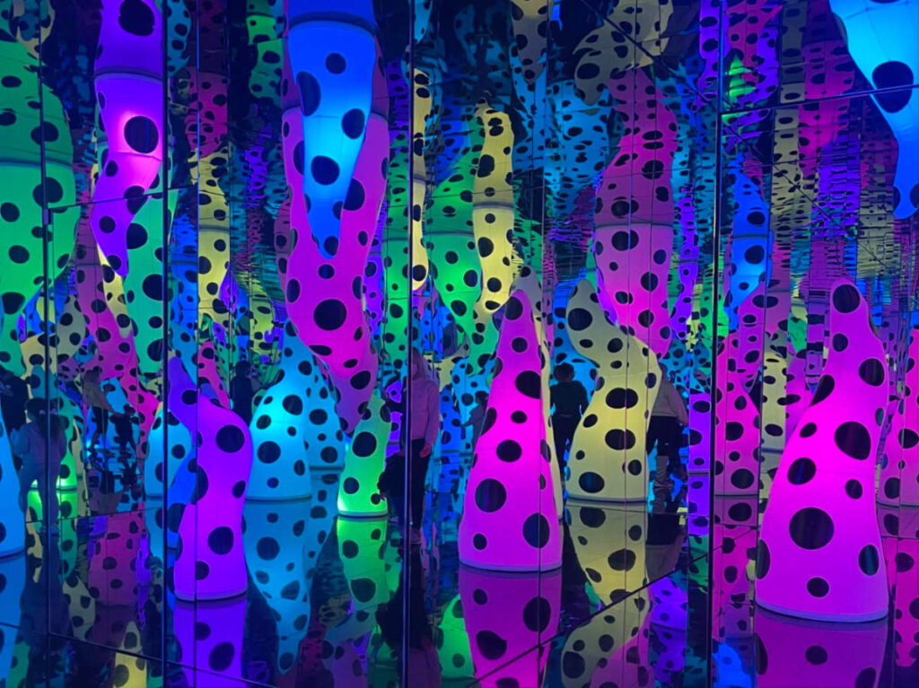 Colorful Yayoi Kusama masterpiece at the ICA