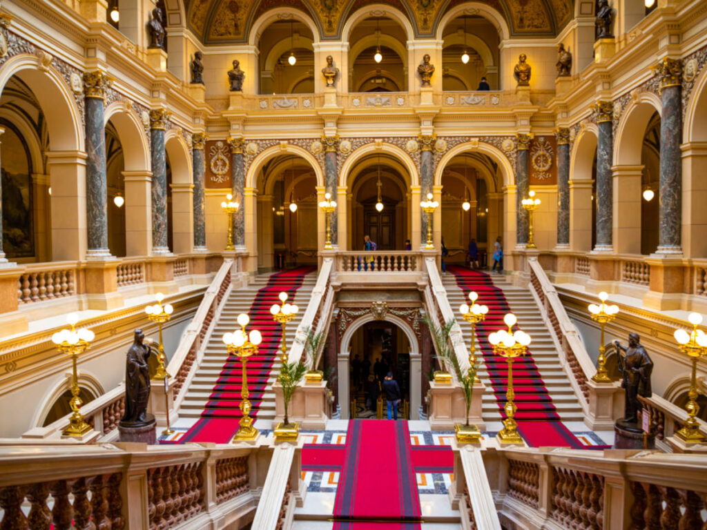 Interior view of the National Museum of Prague