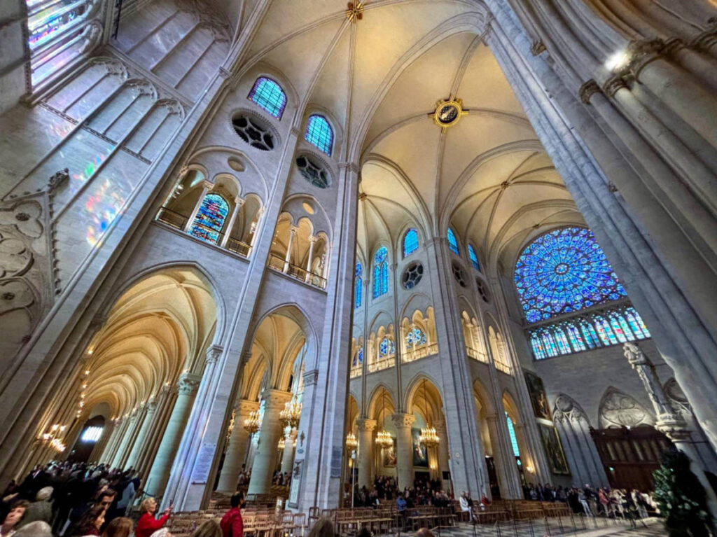View inside Notre Dame