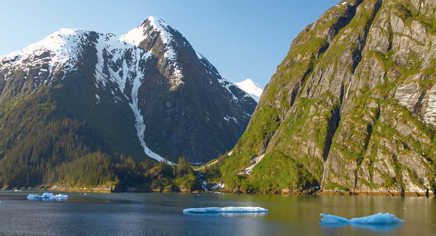 View of the Tracy Arm Fjord