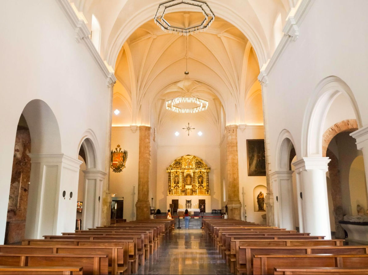 The view inside San José Church