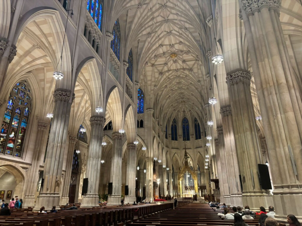 View inside St Patrick’s Cathedral