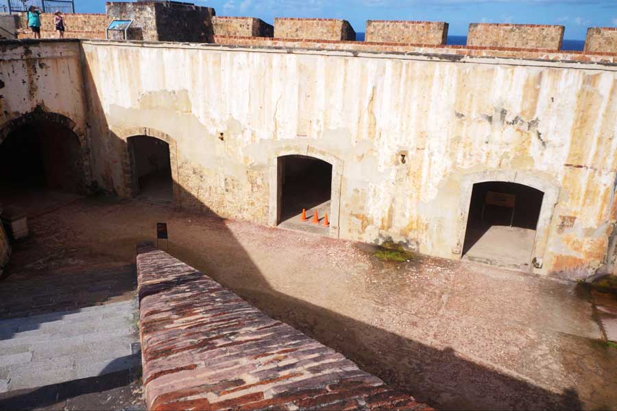 View from the inside of El Morro