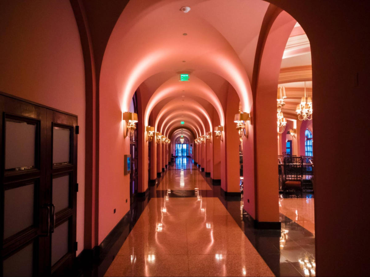 View of the interior and the archways in Condado Vanderbilt Hotel