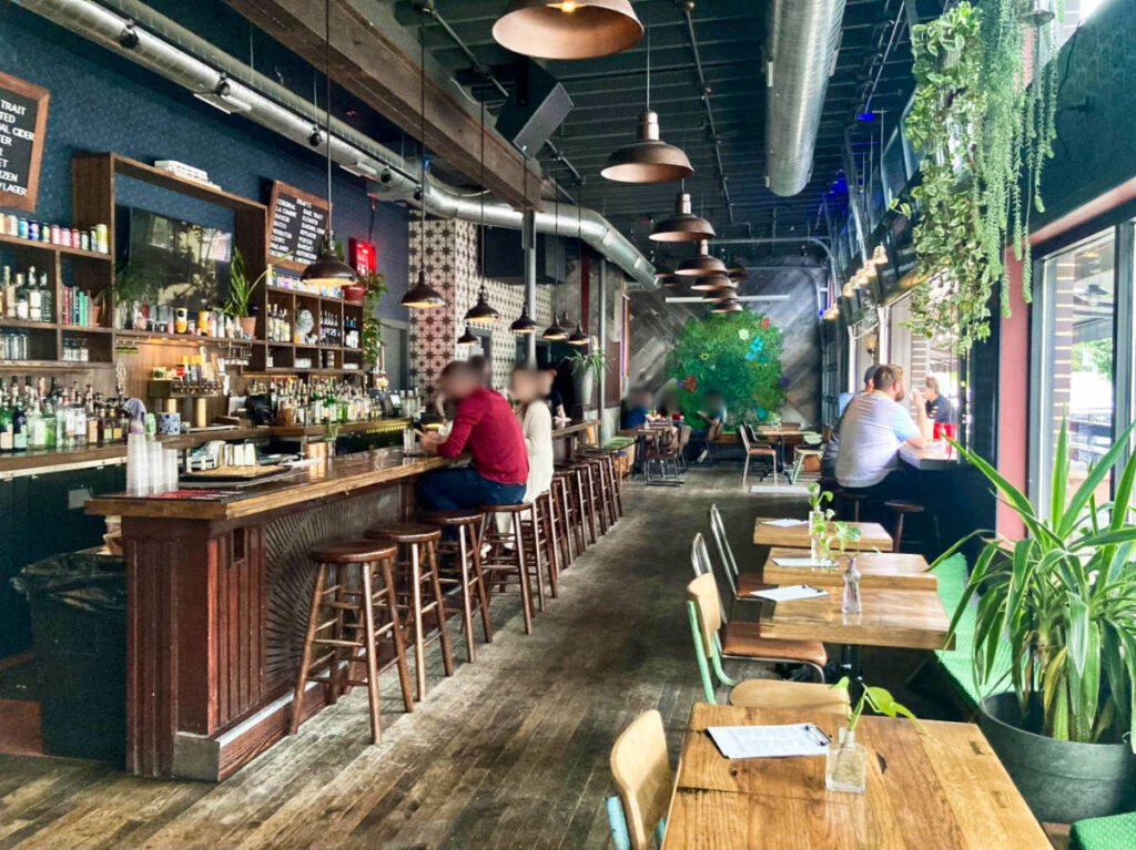 View of the interior of Middleman