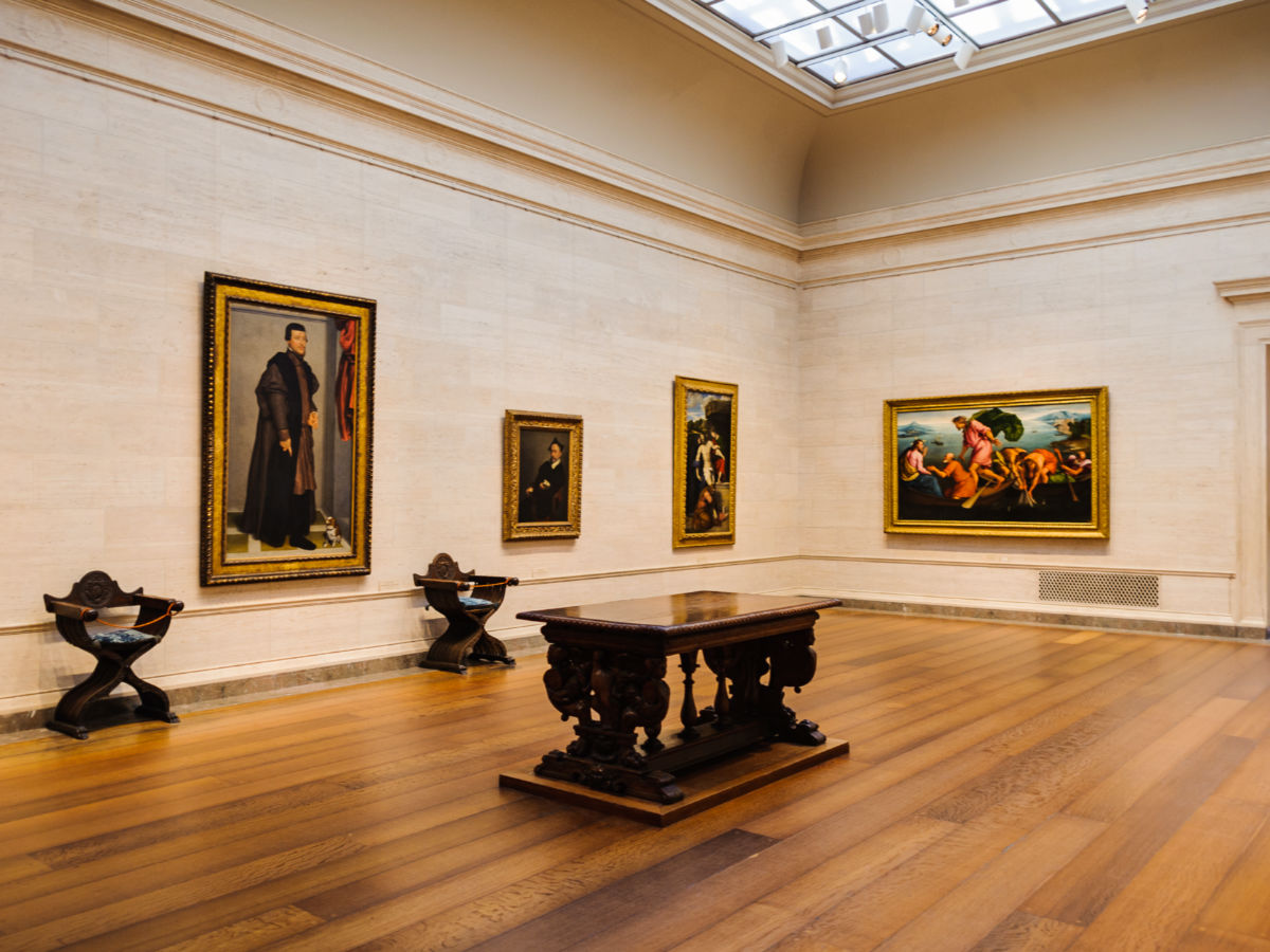 Interior view of a room at the National Gallery of Art