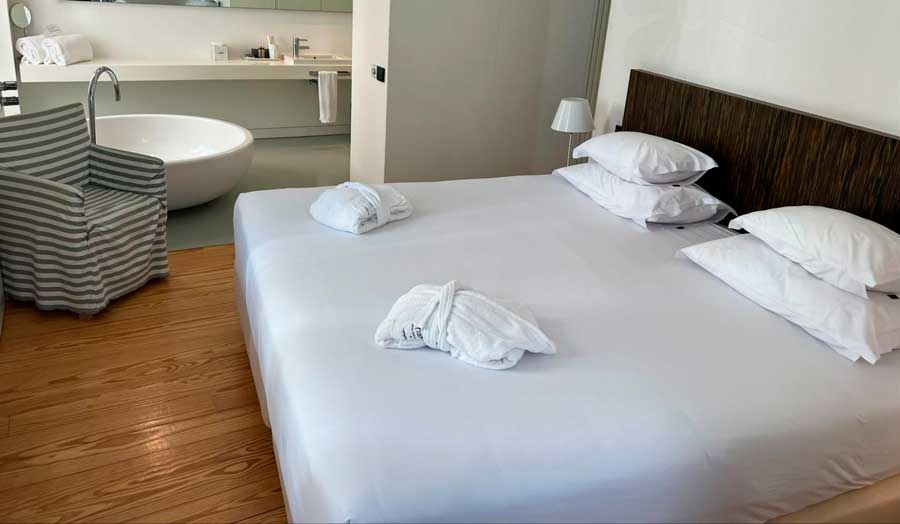 View from the bedroom of Inspira Liberdade Boutique Hotel