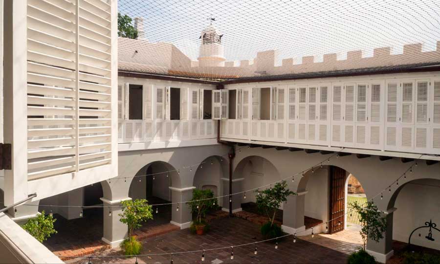 View of the interior patio from the inside of La Fortaleza