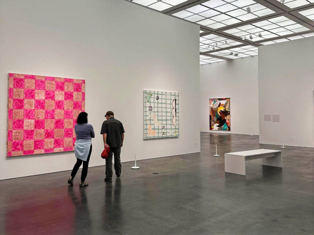 People admiring the display inside the Museum of Contemporary Art