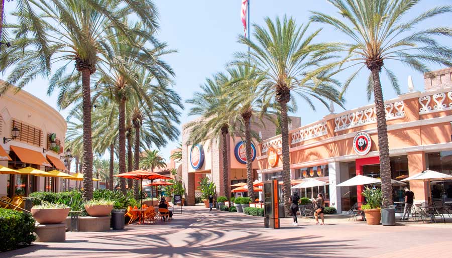 View from Irvine Spectrum Center during a sunny morning