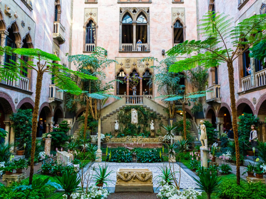 Interior of Isabella Stewart Gardner Museum featuring the courtyard