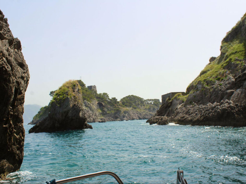 Blue waters surrounding Isole Li Galli