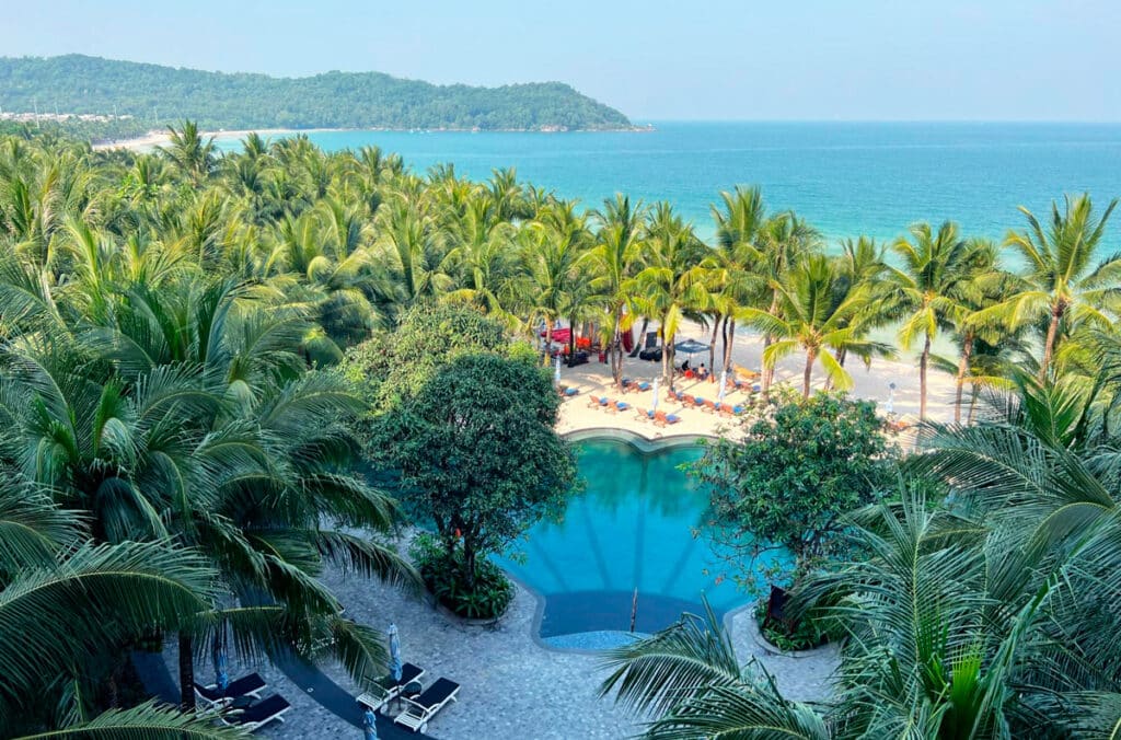 Overlooking view of the Shell Pool in JW Marriott Phu Quoc Emerald Bay