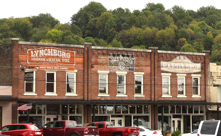 The Jack Daniels Distillery building from the outside