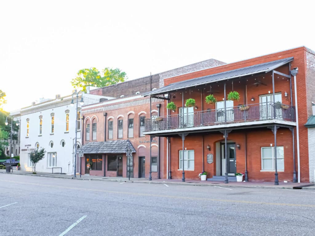 Historic buildings from the outside in Jackson