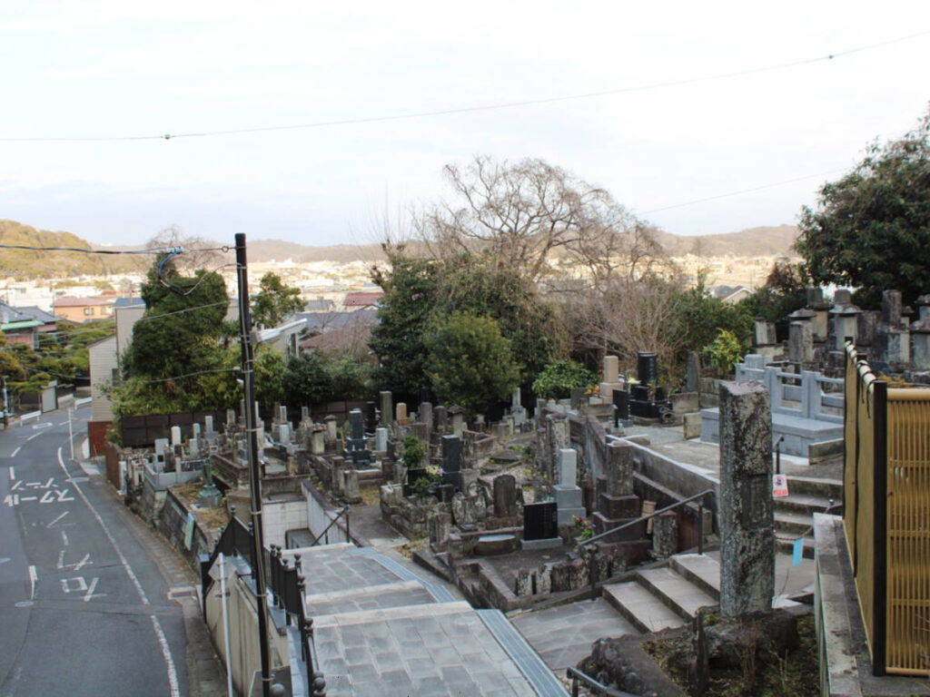 Overlooking view of the empty street of Japan