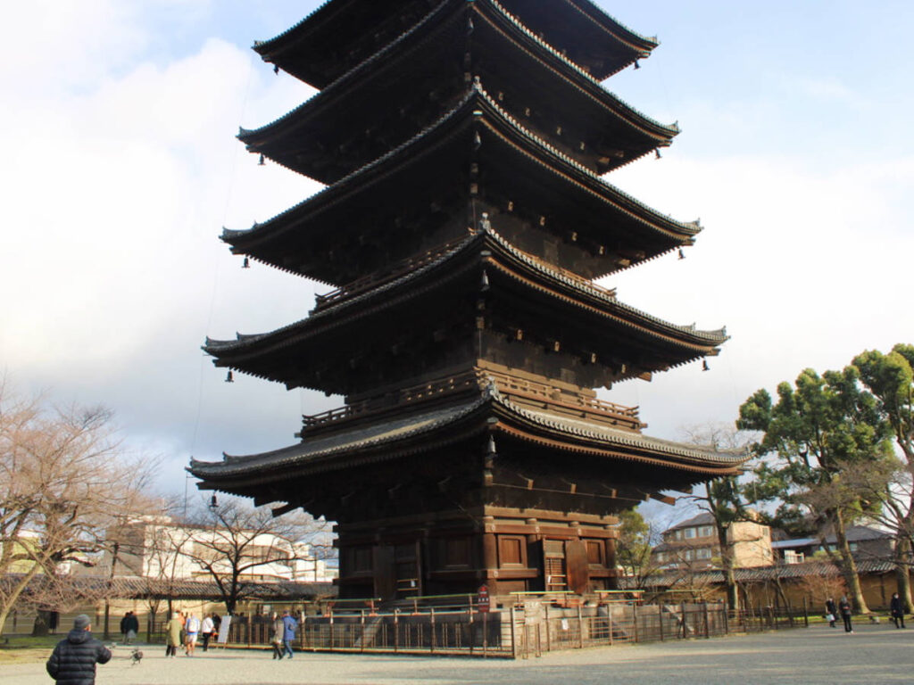 View of Japanese temple from the outside
