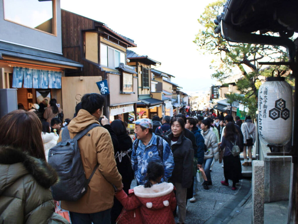 View of the bustling street of Japan