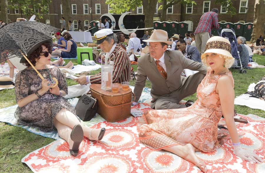 People attending the Jazz Age Lawn Party
