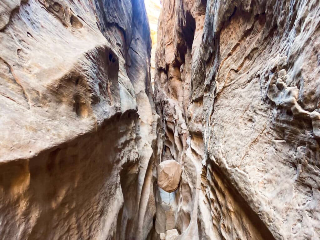 View of the slot section at the Jenny’s Canyon Trail