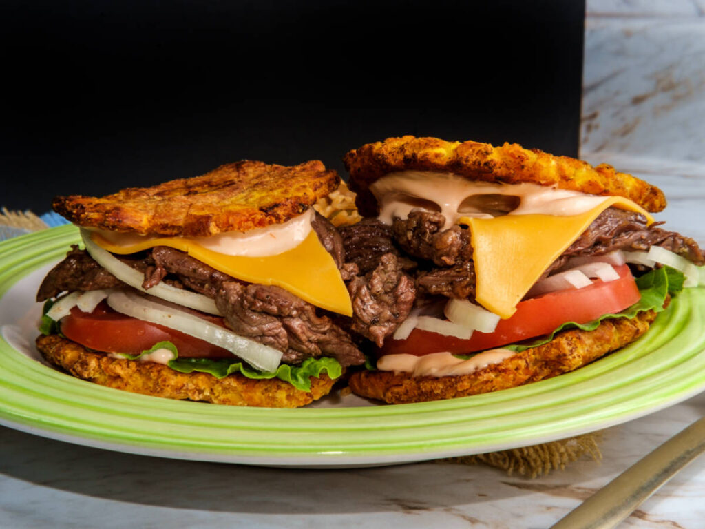 Jibarito on a plate