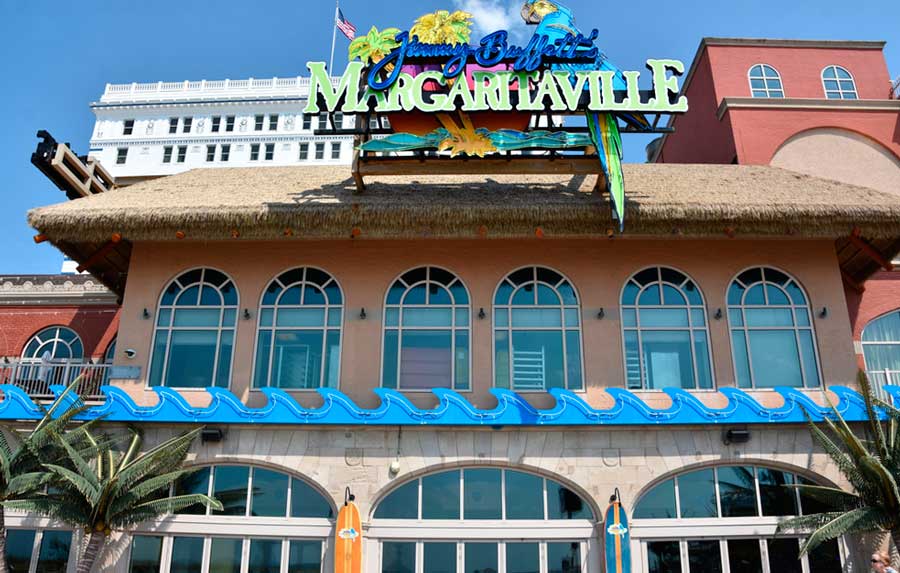 The Jimmy Buffett’s Margaritaville from the outside in Atlantic City