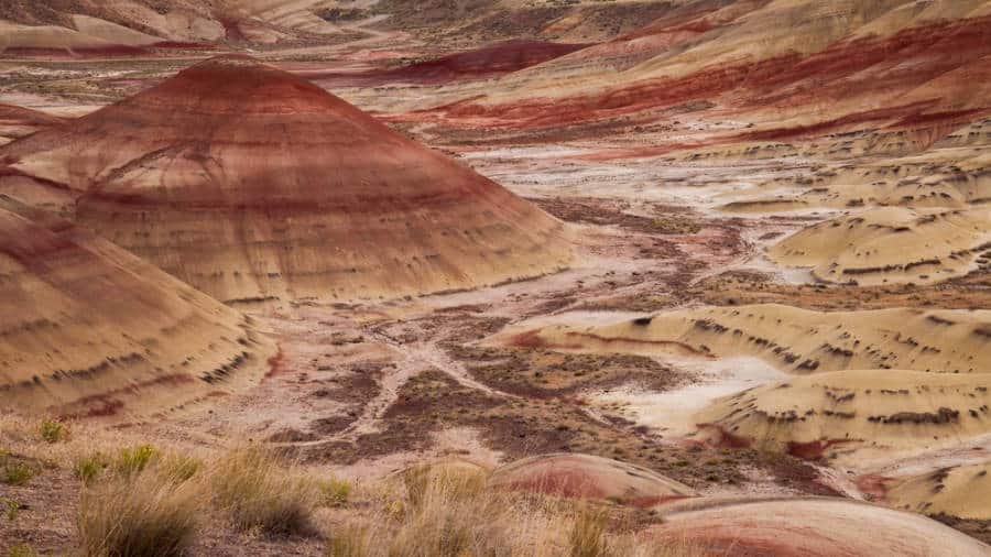 Overlooking view at the John Day Fossil Beds National Monument