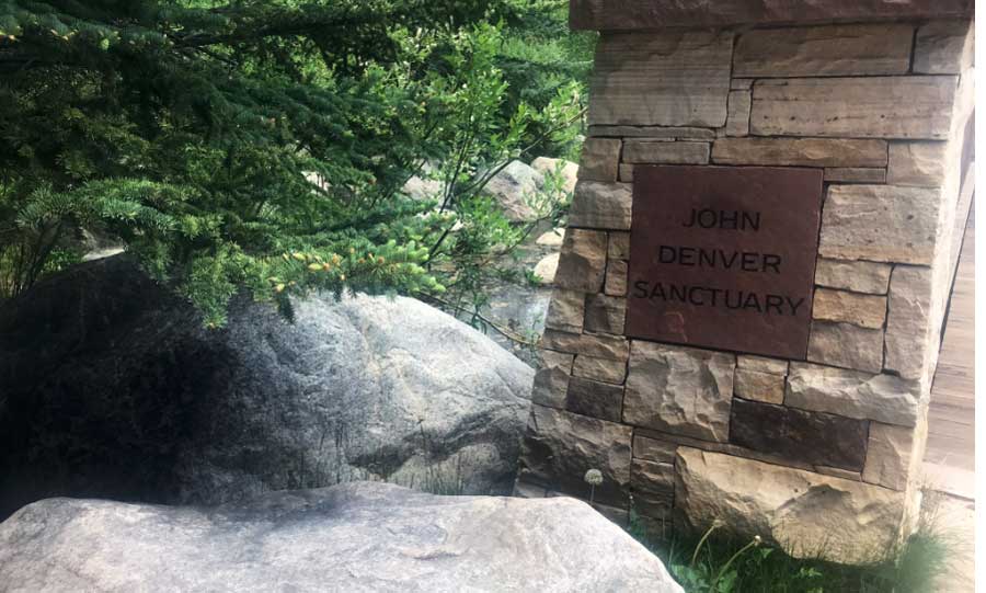 View of a John Denver Sanctuary signage