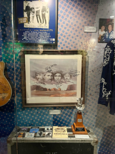View of the memorabilia displayed inside the Johnny Cash Museum