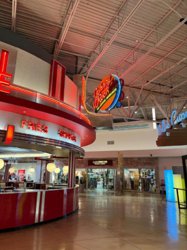 Storefront of the Johnny Rockets at Opry Mills Mall