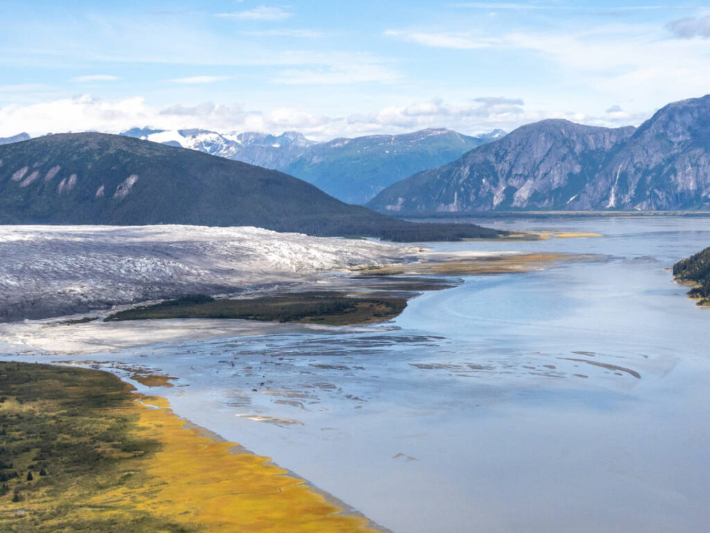 Aerial view of the Juneau Ice Field
