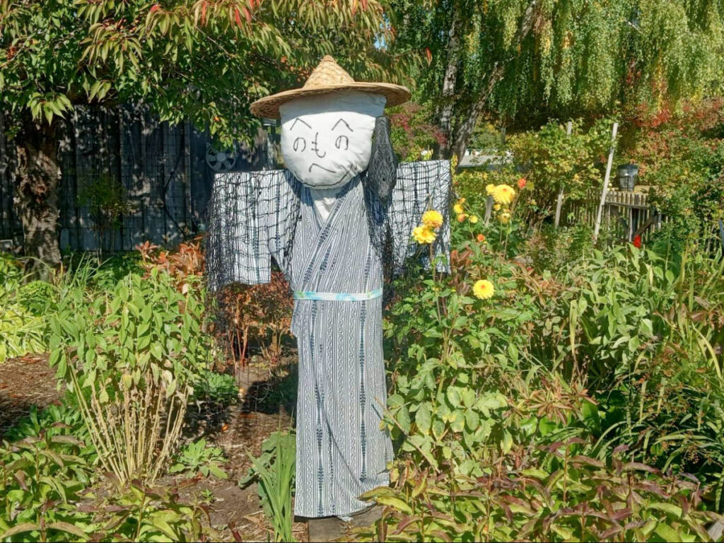 View of a Japanese scarecrow