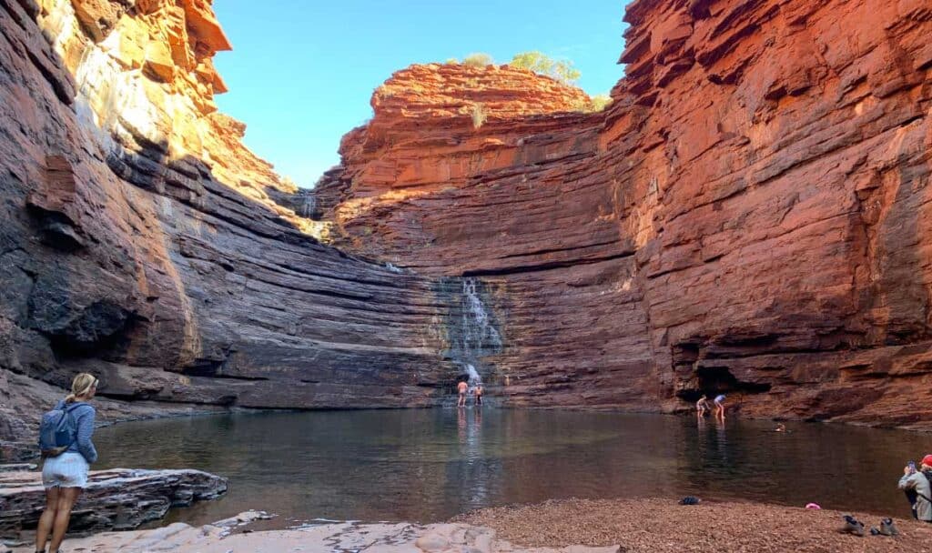 Marty Sebova of Very Hungry Nomads during her hike in Karijini National Park