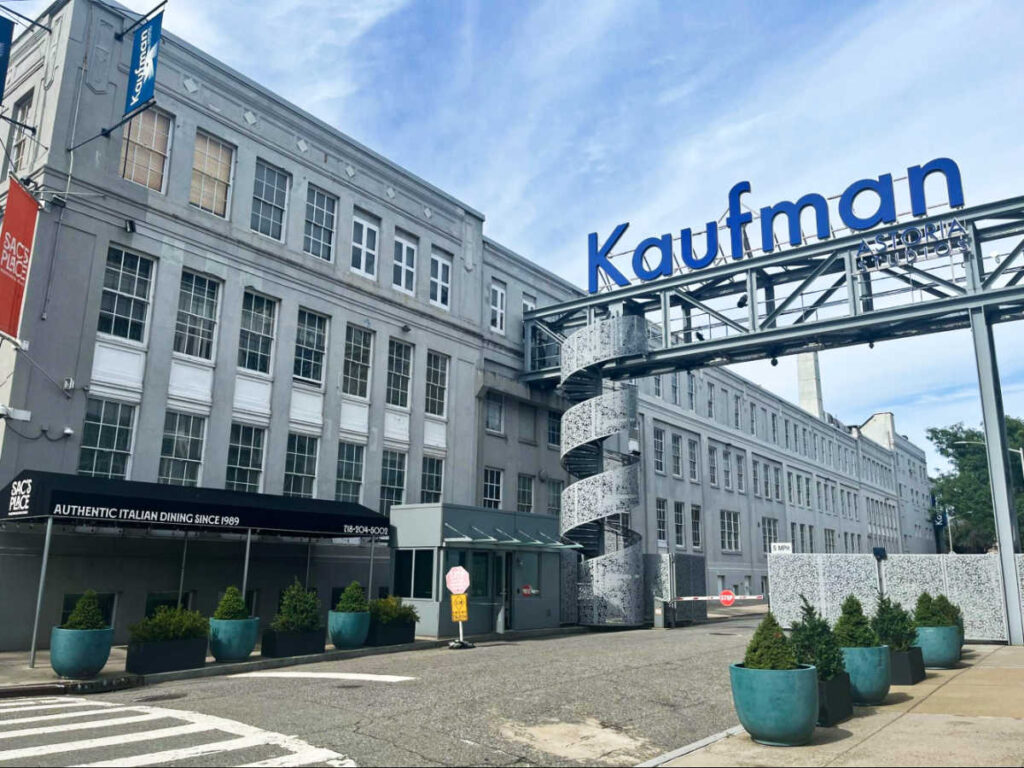 The Kaufman sign outside the Kaufman Studios