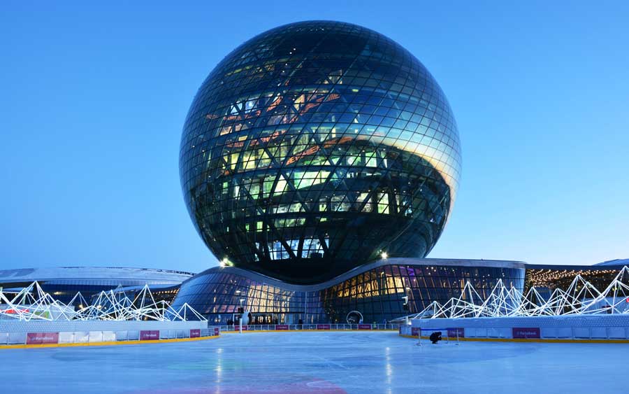 View of the sphere of Nur Alem
