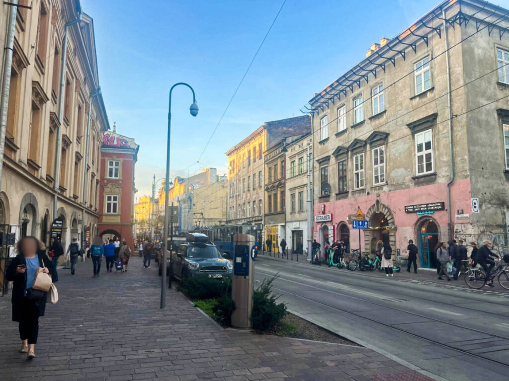 View of the buildings in Kazimierz