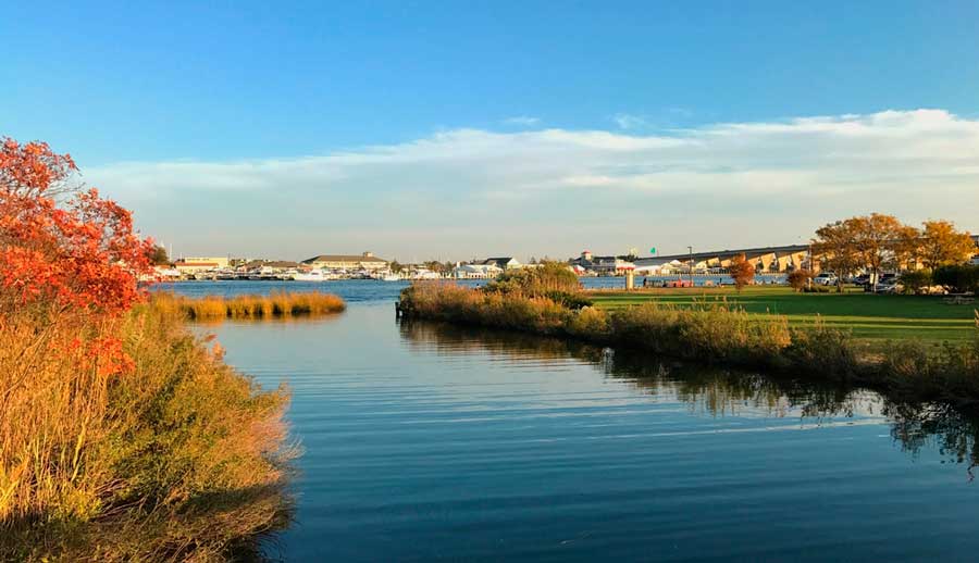 The Chesapeake Bay water in Kent Island