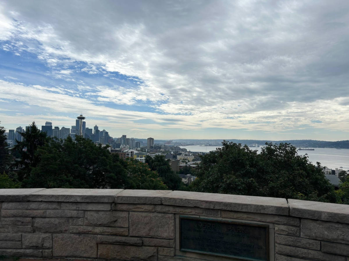Overlooking view of the Seattle skyline from the Kerry Park