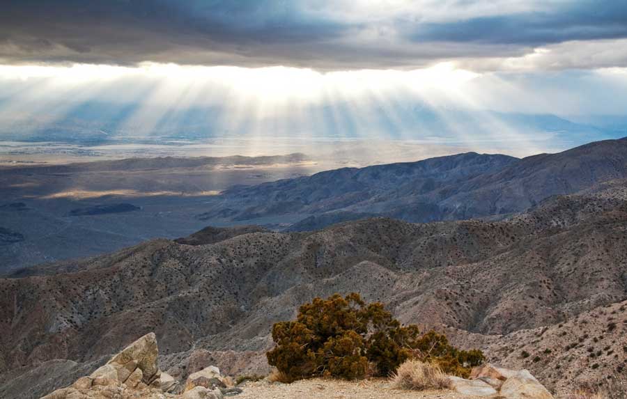 View of the sunset from the Keys View