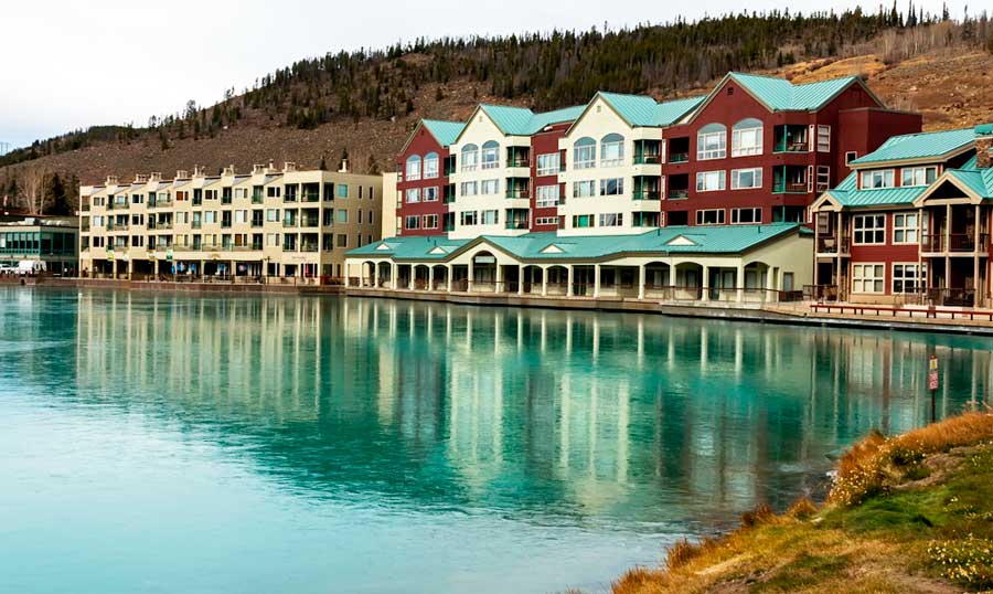 View of houses in the Keystone Lakeside Village