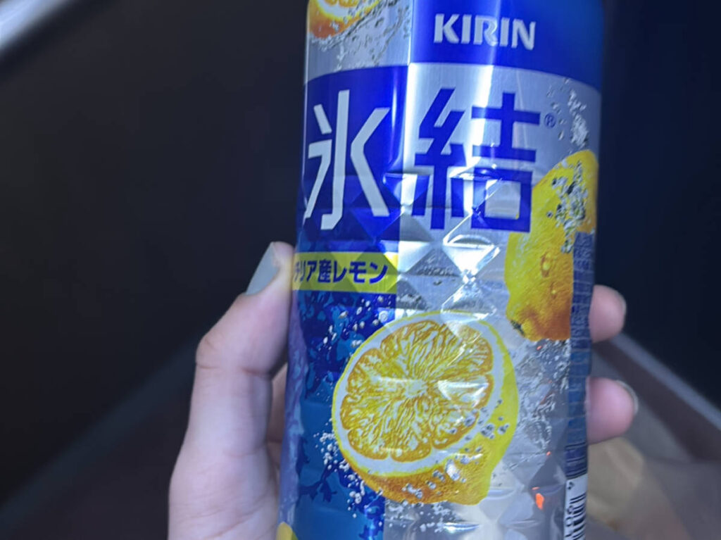 A bottle of Kirin Strong Lemon from 7/11